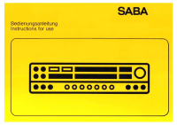 Saba MT201 - Owners Manual 